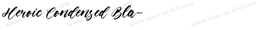 Heroic Condensed Bla字体转换